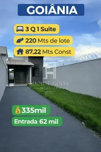 Casa com 3 Quartos à venda, 133m² no Residencial Tuzimoto, Goiânia