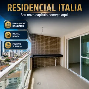 Apartamento com 2 Quartos à venda, 70m² no Boqueirão, Praia Grande