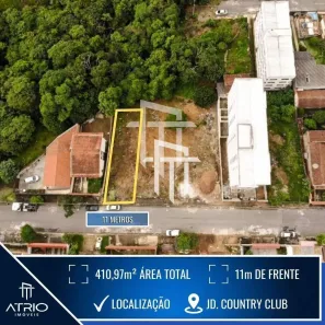 Lote/Terreno à venda, 411m² no Jardim Country Club, Poços de Caldas