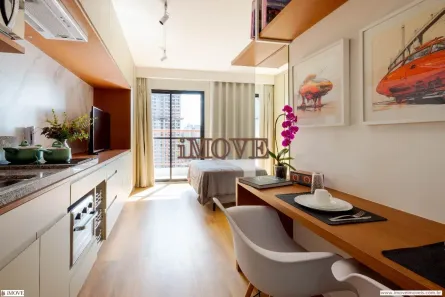 Apartamento com 1 Quarto para alugar, 29m² no Jardim das Acácias, São Paulo