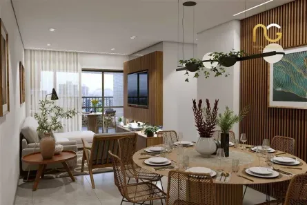 Apartamento com 3 Quartos à venda, 121m² no Guilhermina, Praia Grande