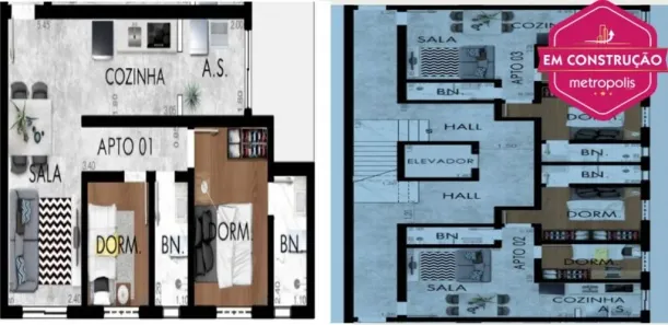 Apartamento com 2 Quartos à venda, 45m² no Osvaldo Cruz, São Caetano do Sul
