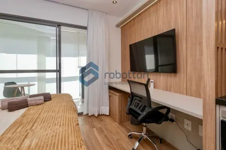 Apartamento com 1 Quarto para alugar, 32m² no Santo Amaro, São Paulo
