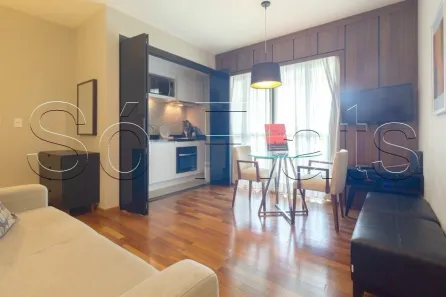 Apartamento com 1 Quarto para alugar, 40m² no Brooklin Paulista, São Paulo