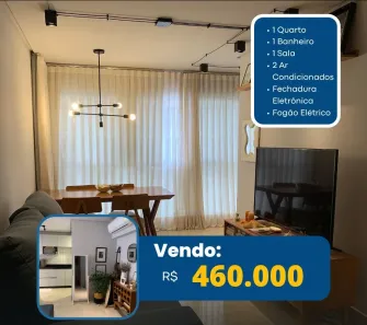 Flat com 1 Quarto à venda, 46m² no Setor Marista, Goiânia