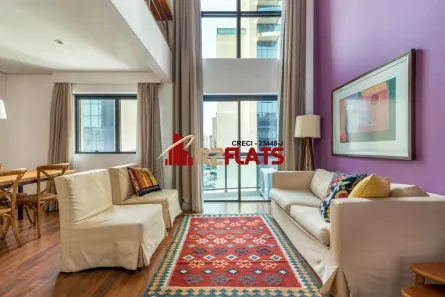 Flat com 1 Quarto para alugar, 64m² no Moema, São Paulo