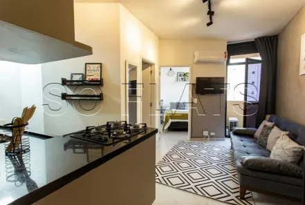 Apartamento com 1 Quarto para alugar, 38m² no Indianópolis, São Paulo