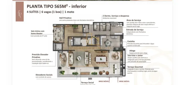 Apartamento com 4 Quartos à venda, 565m² no Alphagran Alphaville, Barueri