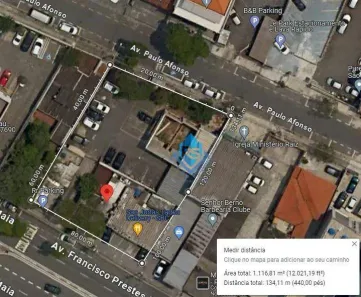 Lote/Terreno à venda, 1200m² no Centro, São Bernardo do Campo