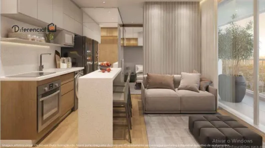 Apartamento com 1 Quarto à venda, 34m² no Centro, Curitiba