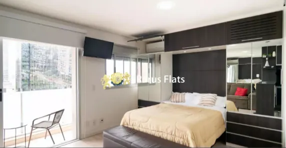 Flat com 1 Quarto para alugar, 33m² no Santo Amaro, São Paulo