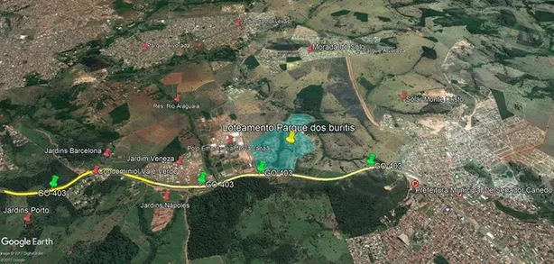 Lote/Terreno à venda, 250m² no Residencial Parque dos Buritis, Senador Canedo