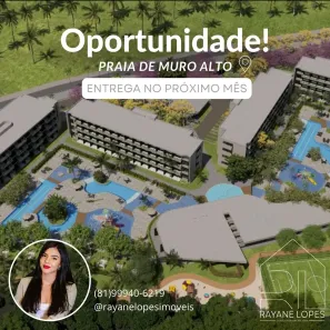 Apartamento com 1 Quarto à venda, 28m² no Maracaipe, Ipojuca