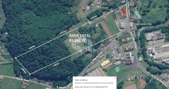 Lote/Terreno à venda, 82166m² no Testo Central, Pomerode