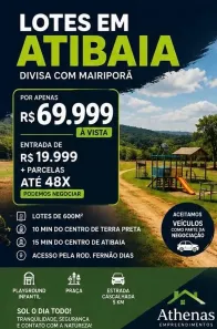 Lote/Terreno à venda, 600m² no Centro, Atibaia