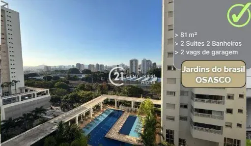 Apartamento com 2 Quartos à venda, 81m² no Centro, Osasco