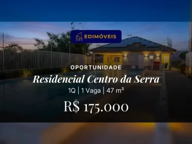 Apartamento com 1 Quarto à venda, 47m² no Residencial Centro da Serra, Serra