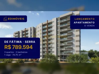 Apartamento com 3 Quartos à venda, 74m² no de Fátima, Serra