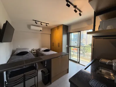 Apartamento com 1 Quarto para alugar, 26m² no Indianópolis, São Paulo