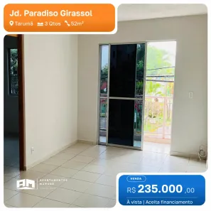 Apartamento com 3 Quartos à venda, 52m² no Tarumã, Manaus
