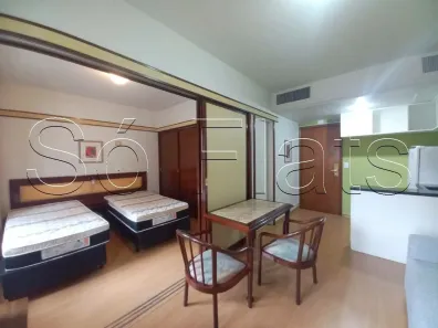 Apartamento com 1 Quarto para alugar, 32m² no Cidade Monções, São Paulo