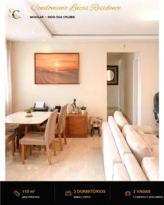 Apartamento com 3 Quartos à venda, 110m² no Loteamento Mogilar, Mogi das Cruzes