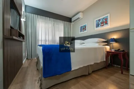 Flat com 1 Quarto para alugar, 35m² no Itaim Bibi, São Paulo