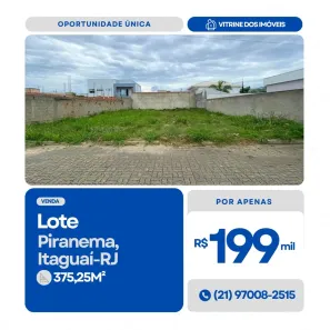 Lote/Terreno à venda, 375m² no Piranema, Itaguaí