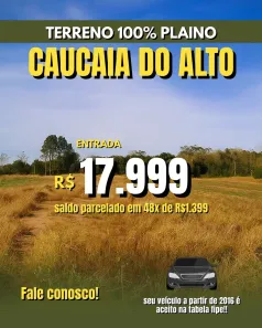 Lote/Terreno à venda, 500m² no Altos de Caucaia (Caucaia do Alto), Cotia