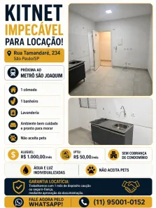 Apartamento com 1 Quarto para alugar, 30m² no Liberdade, São Paulo
