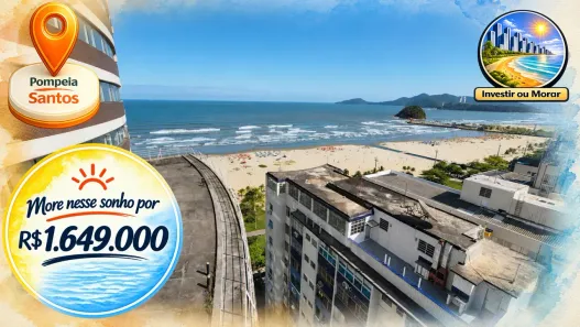 Apartamento com 2 Quartos à venda, 66m² no Gonzaga, Santos