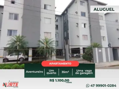 Apartamento com 1 Quarto para alugar, 35m² no Aventureiro, Joinville