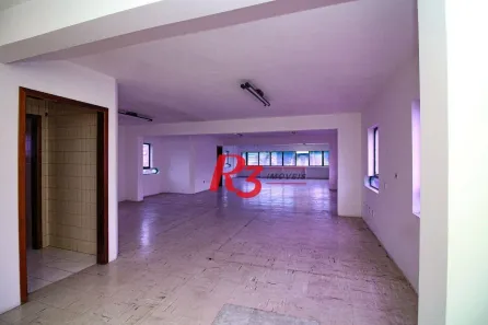 Sala Comercial para alugar, 121m² no Gonzaga, Santos