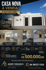 Casa com 3 Quartos à venda, 200m² no Cidade Jardim, Parauapebas