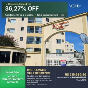 Apartamento com 2 Quartos à venda, 74m² no TAJUBA II, São João Batista