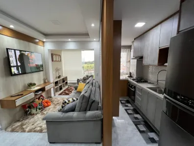 Apartamento com 2 Quartos para alugar, 53m² no Jardim Portão Vermelho, Vargem Grande Paulista