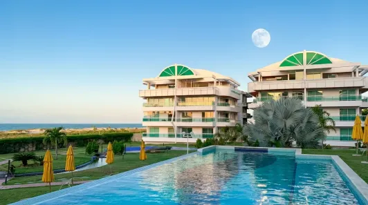 Apartamento com 3 Quartos para alugar, 107m² no Porto das Dunas, Aquiraz