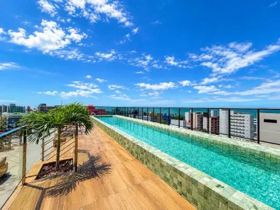 Apartamento com 1 Quarto para alugar, 24m² no Ponta de Campina, Cabedelo