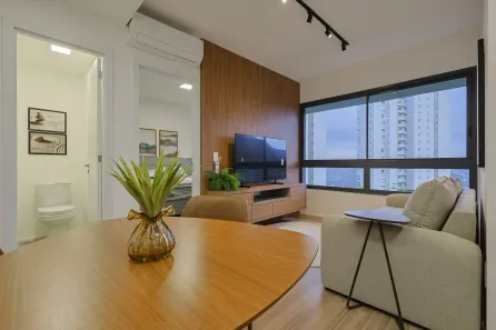 Apartamento com 1 Quarto para alugar, 57m² no Vila da Serra, Nova Lima