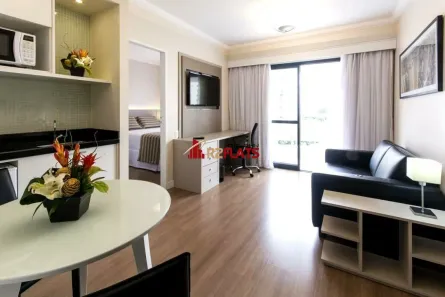 Flat com 1 Quarto para alugar, 35m² no Indianópolis, São Paulo