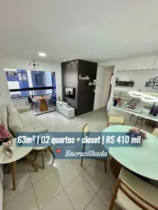 Apartamento com 2 Quartos à venda, 63m² no Encruzilhada, Recife