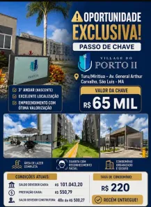 Apartamento com 2 Quartos à venda, 42m² no Miritiua, São José de Ribamar