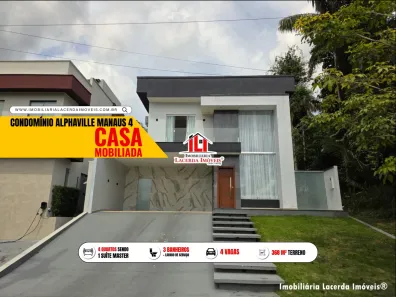 Casa de Condomínio com 4 Quartos para alugar, 218m² no Ponta Negra, Manaus