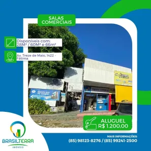Ponto Comercial para alugar, 60m² no Fátima, Fortaleza