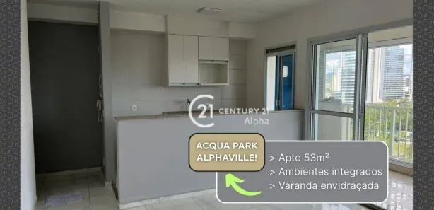 Apartamento com 1 Quarto para alugar, 53m² no Alphaville Empresarial, Barueri