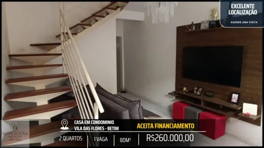 Casa com 2 Quartos à venda, 75m² no Vila das Flores, Betim