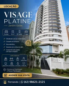 Apartamento com 3 Quartos para alugar, 92m² no Jardim Goiás, Goiânia