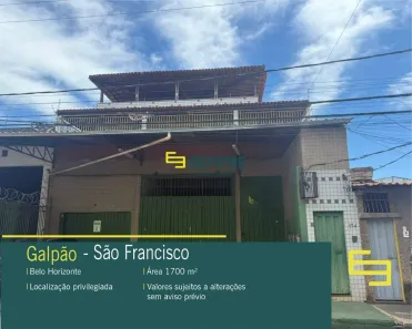 Galpão/Depósito/Armazém à venda, 1700m² no São Francisco, Belo Horizonte