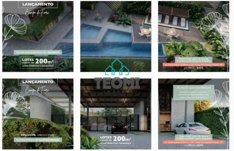 Lote/Terreno à venda, 200m² no Piracangaguá, Taubaté