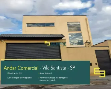 Imóvel Comercial para alugar, 460m² no Vila Santista, São Paulo